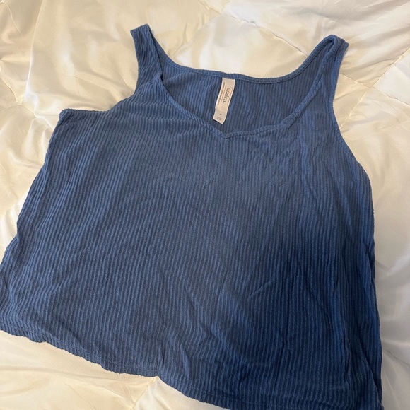 Auden Blue Ribbed Pajama Set - Picture 3 of 7